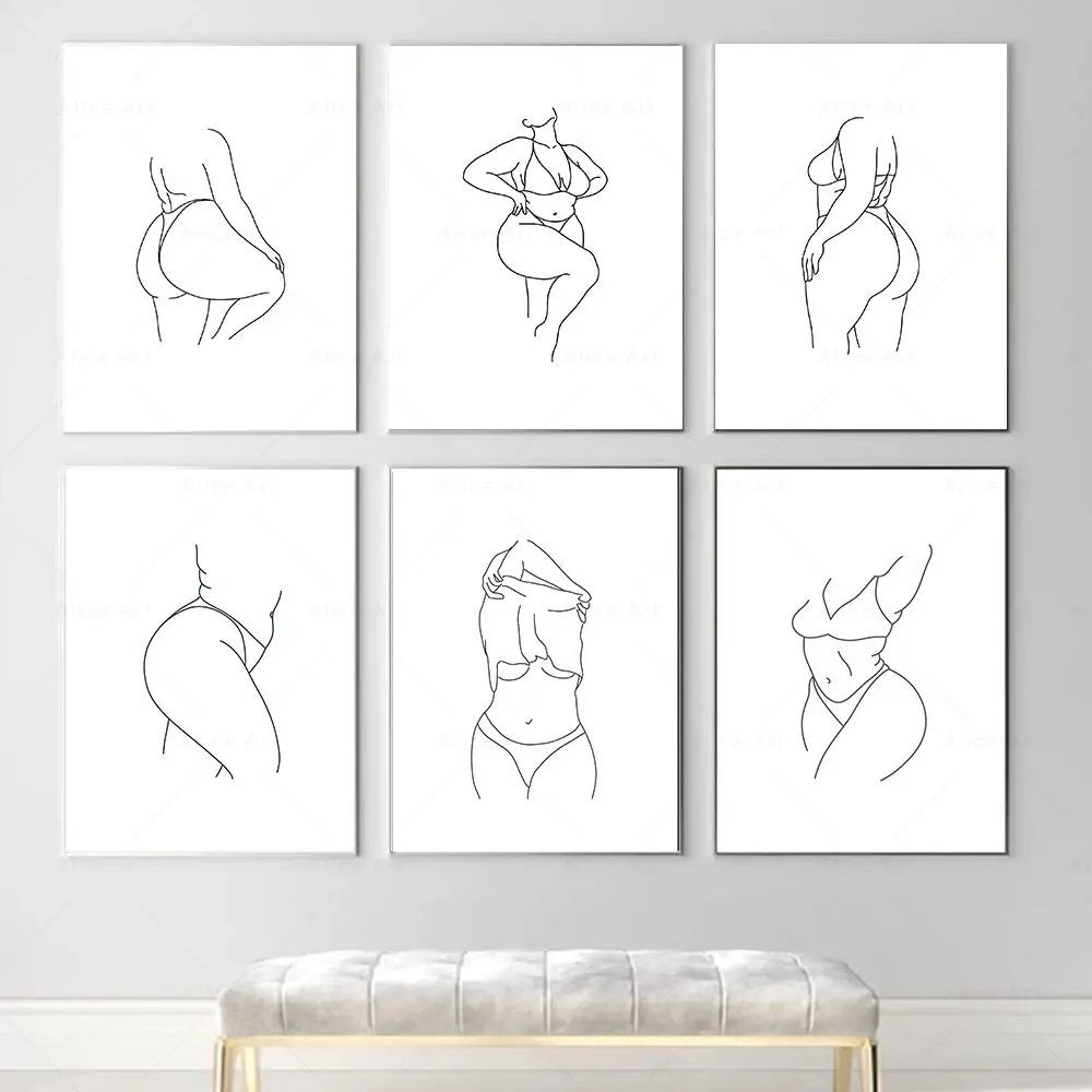 Minimalist Line Art Poster Woman Body Positive Print Female Equality Wall Art Canvas Painting Picture for Living Room Home Decor 
Minimalist Line Art Poster Woman Body Positive Print Female Equality Wall Art Canvas Painting Picture for Living Room Home Decor