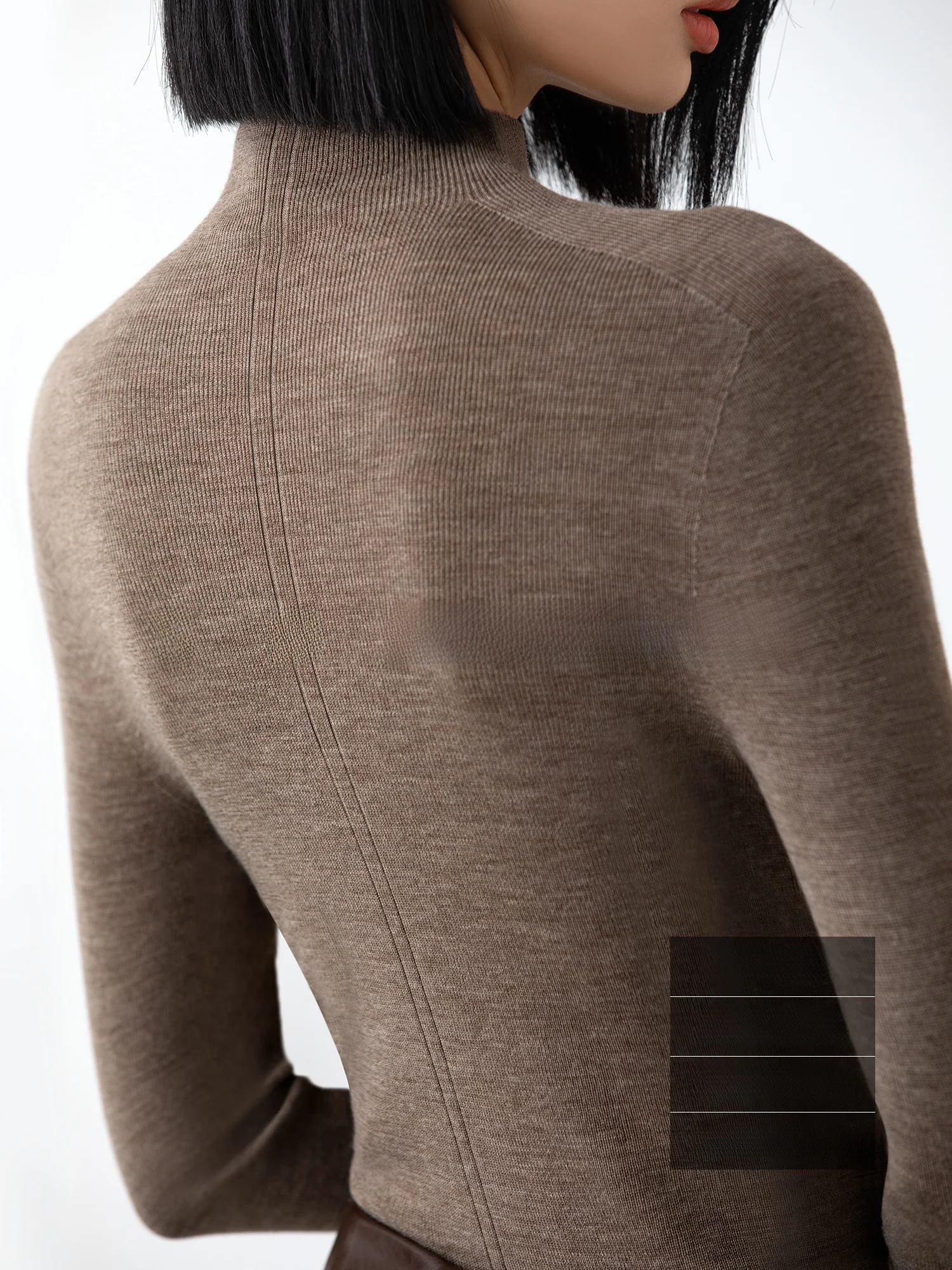 SOORAM High-End Yangzi Yarn Sl Wool Knitted Base irt Women's Autumn Winter f High Collar Soft Warm Faionable
SOORAM High-End Yangzi Yarn Sl Wool Knitted Base irt Women's Autumn Winter f High Collar Soft Warm Faionable