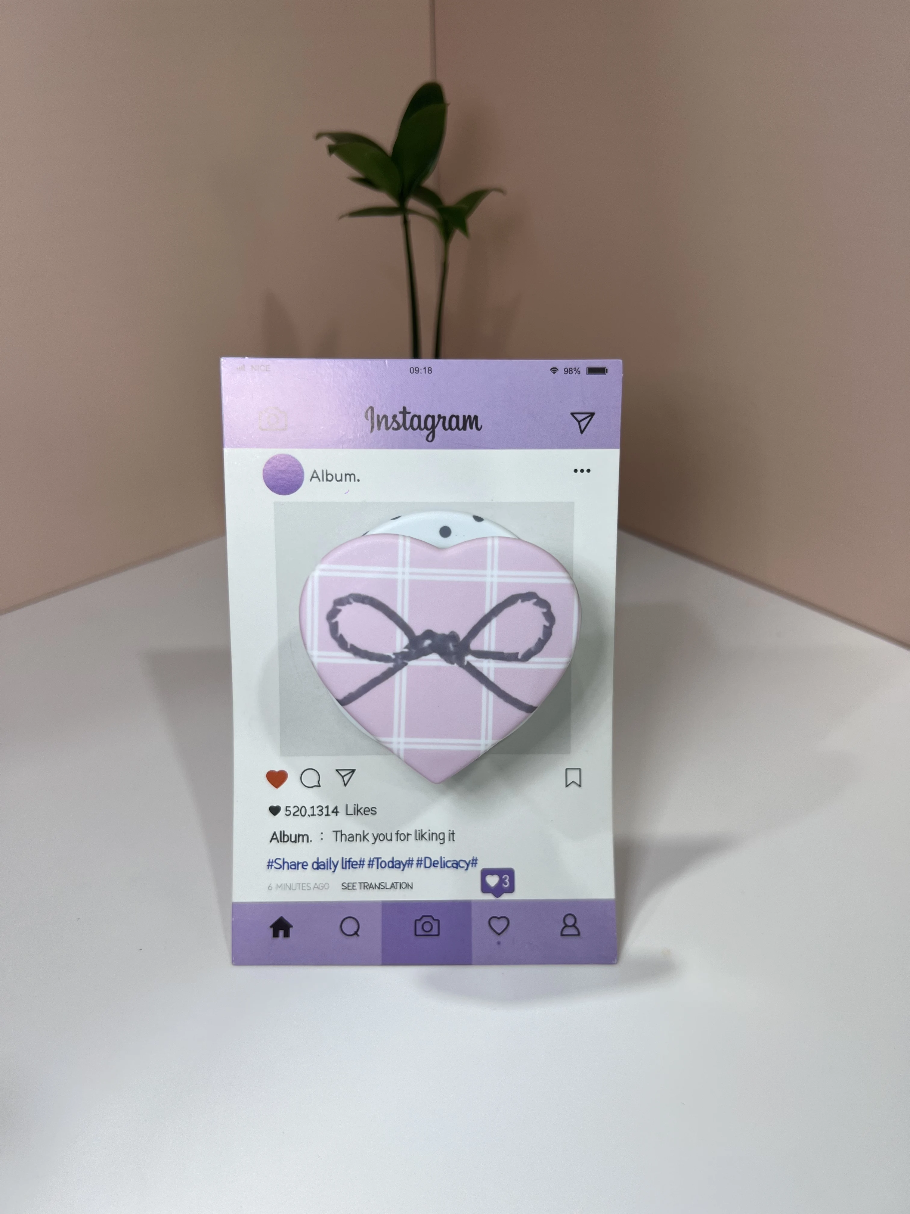 Cute Cartoon Heart Korean Folding Mobile Phone Grip Holder Socket Pocket for Phone Finger Ring Griptok Expanding Stand
Cute Cartoon Heart Korean Folding Mobile Phone Grip Holder Socket Pocket for Phone Finger Ring Griptok Expanding Stand