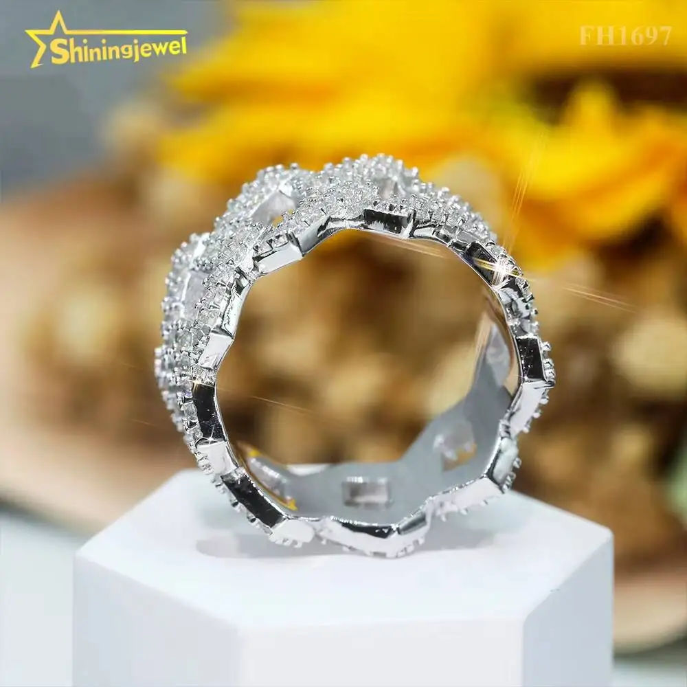 Iced Out Round Diamond Hip Hop Cuban Rings Solid Silver Men Engagement Ring Moissanite Diamond Ring
Iced Out Round Diamond Hip Hop Cuban Rings Solid Silver Men Engagement Ring Moissanite Diamond Ring