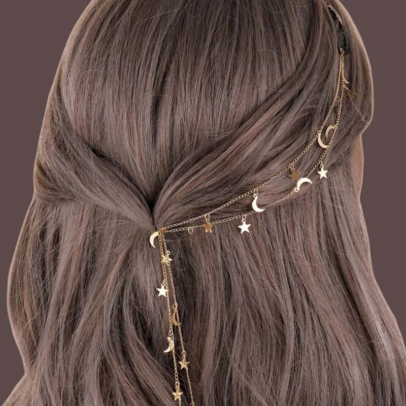 Vintage Gold Color Hair Chain for Women Trend Metal Tassel Barrettes Braided Headband Ponytail Hair Accessories Wedding Headwear
Vintage Gold Color Hair Chain for Women Trend Metal Tassel Barrettes Braided Headband Ponytail Hair Accessories Wedding Headwear