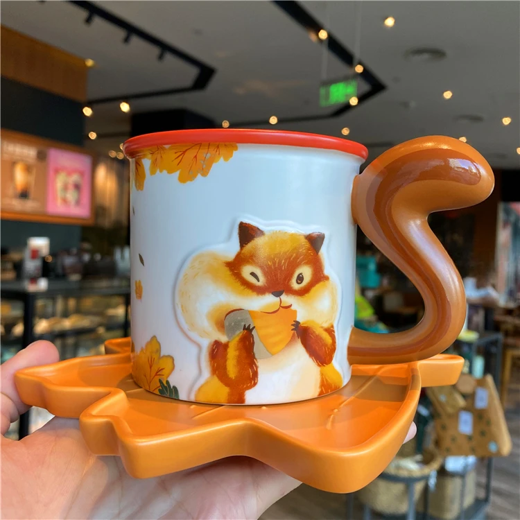 Squirrel Maple Leaf Mug Cup Plate Set Coffee Ceramic Cup Mugs Coffee Cups Coffee Mug
Squirrel Maple Leaf Mug Cup Plate Set Coffee Ceramic Cup Mugs Coffee Cups Coffee Mug