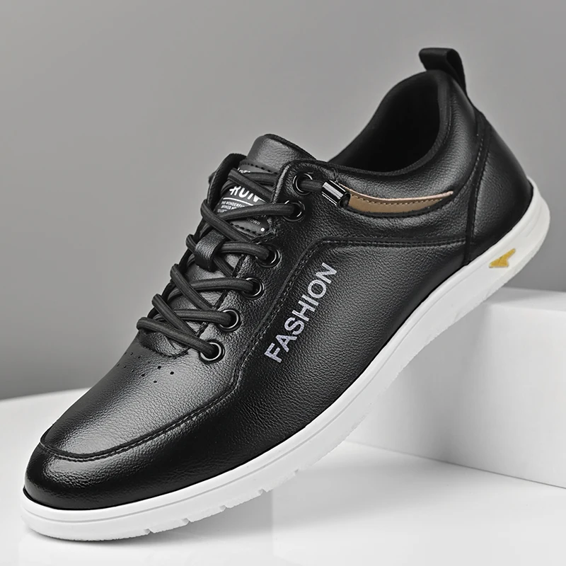 Men Fashion Leather Casual Shoes Breathable Soft Sole Walking Sneakers Male Daily Comfort Flat Slip-On Anti-Slip Board Shoes
Men Fashion Leather Casual Shoes Breathable Soft Sole Walking Sneakers Male Daily Comfort Flat Slip-On Anti-Slip Board Shoes