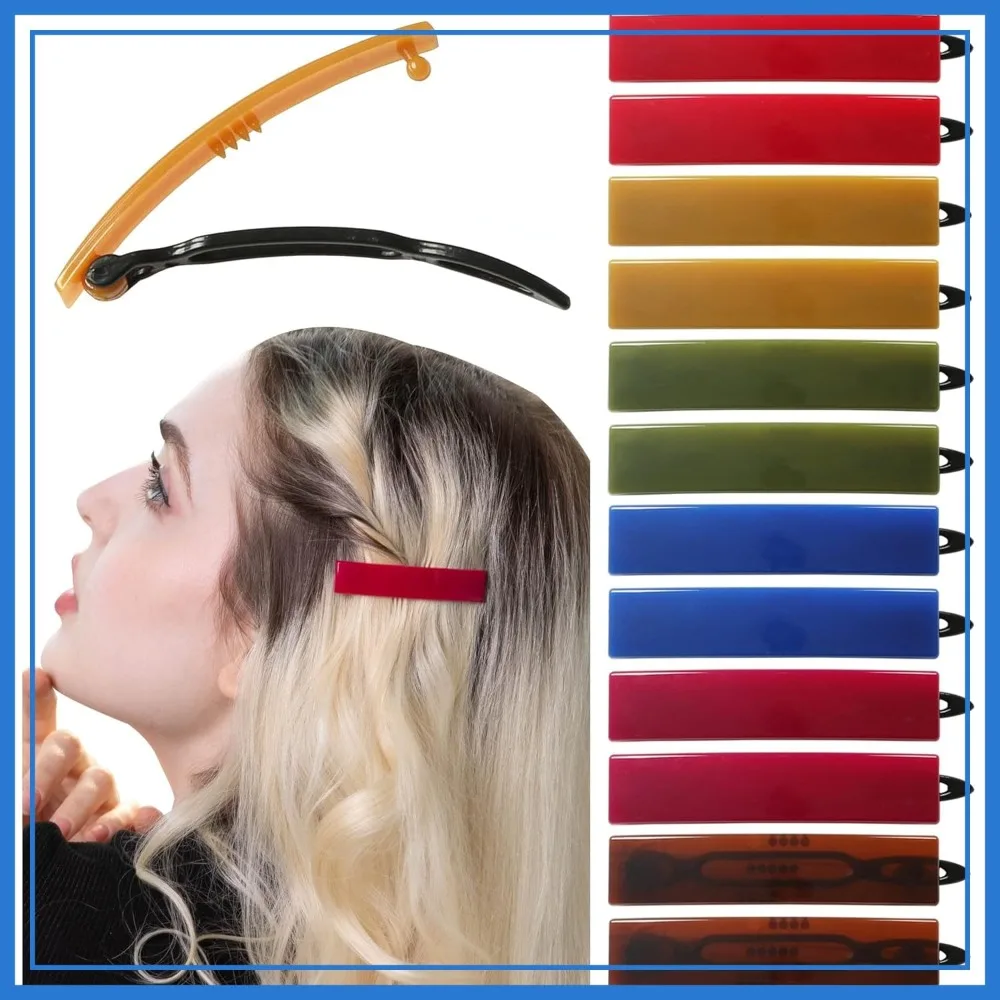 12Pcs Hair Barrettes Set for Women, Non-Slip Snap Hair Clips for Thick Thin Fine Hair, Non-Metal, BPA Free
12Pcs Hair Barrettes Set for Women, Non-Slip Snap Hair Clips for Thick Thin Fine Hair, Non-Metal, BPA Free