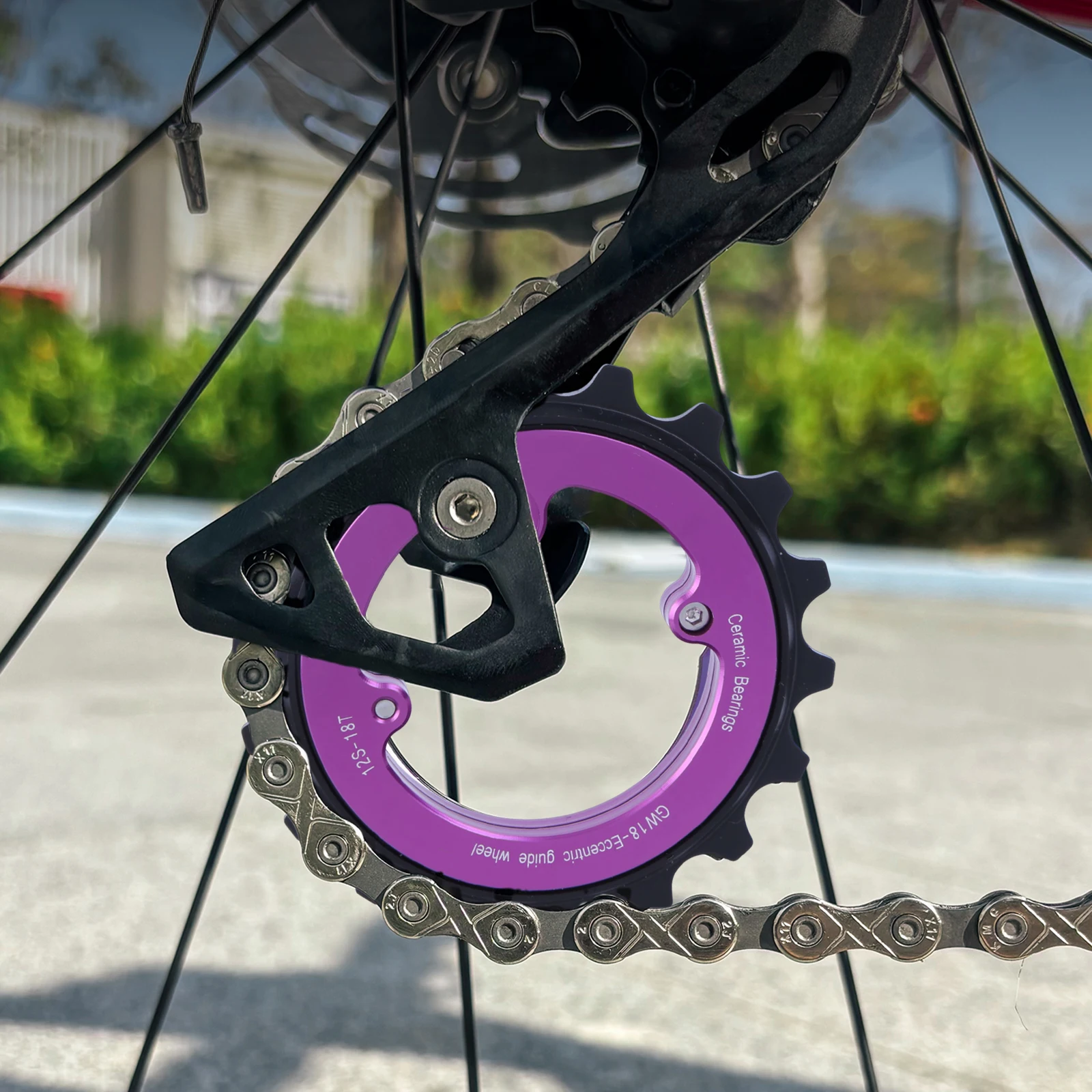 18T Rear Derailleur Ceramic Pulley 9/10/11 Speeds Hollow Eccentric Pulley Wheel Bike Guide for R8000/7000 Bicycle Accessories
18T Rear Derailleur Ceramic Pulley 9/10/11 Speeds Hollow Eccentric Pulley Wheel Bike Guide for R8000/7000 Bicycle Accessories