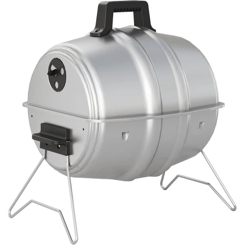Keg A Que Charcoal BBQ Grill, Portable Outdoor Barbecue with Durable Powder Coated Hood, 186 Square Inch Cooking Area, Silver
Keg A Que Charcoal BBQ Grill, Portable Outdoor Barbecue with Durable Powder Coated Hood, 186 Square Inch Cooking Area, Silver