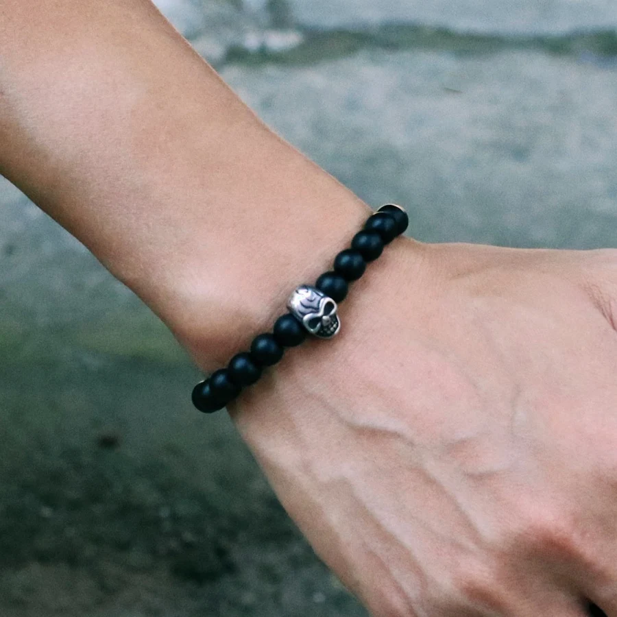 Hiphop Rock Skull Beaded Bracelet Men Apparel Accessoories Natural Lava Tiger Eyes Stone String Braslet Healing Homme Hand Joias
Hiphop Rock Skull Beaded Bracelet Men Apparel Accessoories Natural Lava Tiger Eyes Stone String Braslet Healing Homme Hand Joias
