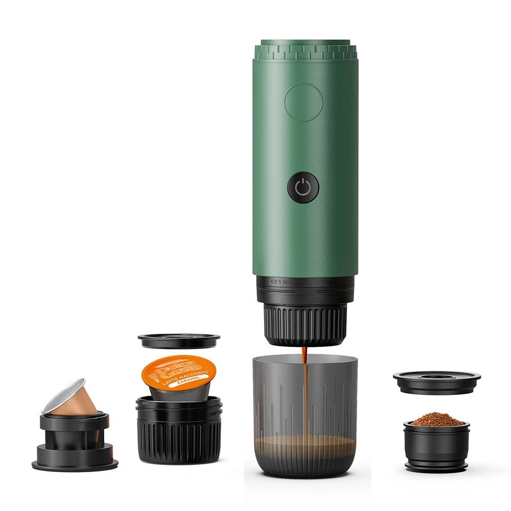 iCafilas Wireless Electric Portable Espresso Coffee Machine 3-in-1 Capsule Powder Travel Coffee Maker for Car & Camping Coffee
iCafilas Wireless Electric Portable Espresso Coffee Machine 3-in-1 Capsule Powder Travel Coffee Maker for Car & Camping Coffee