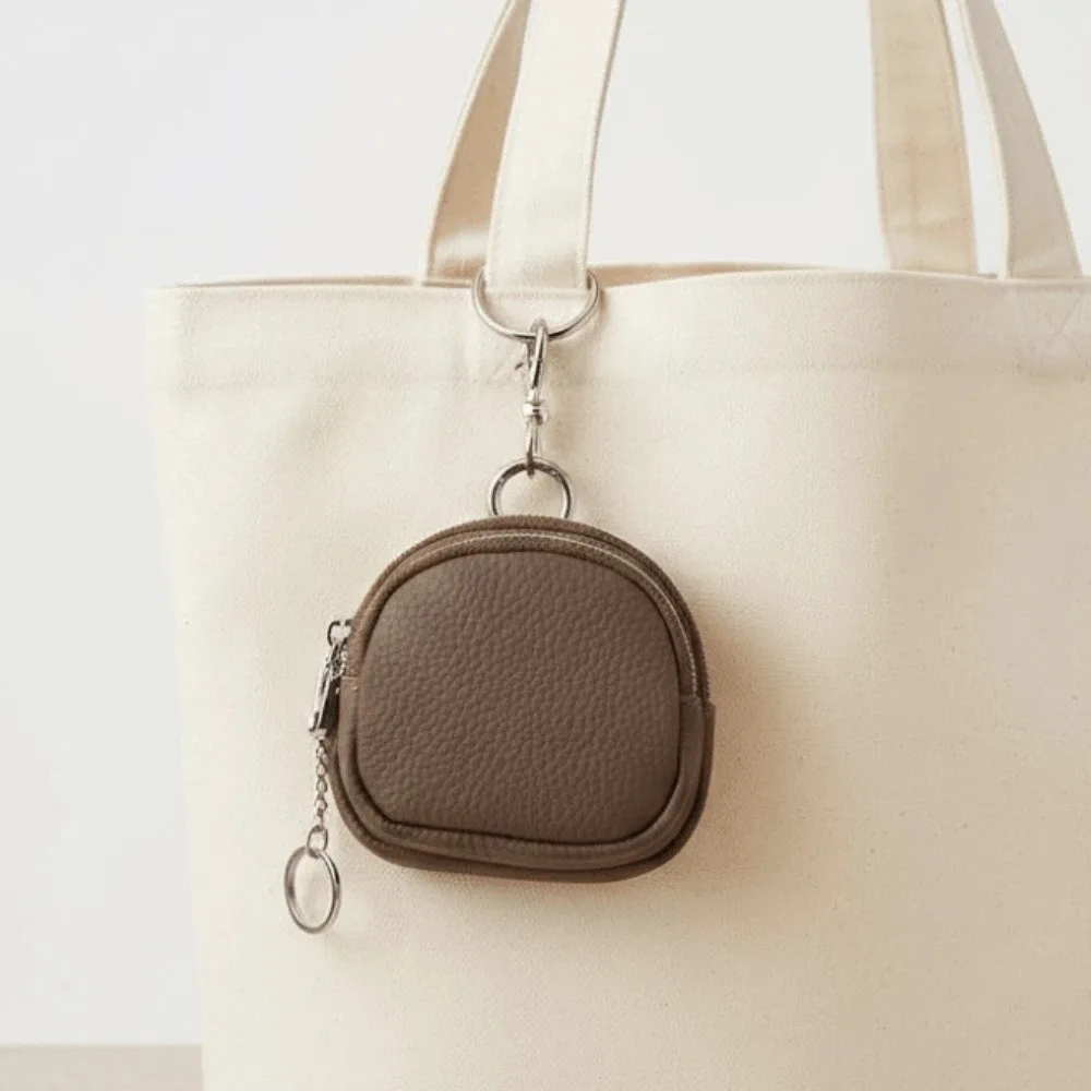 Coin Pouch Portable Leather Coin Purse Wallet Solid Color Key Ring Round Bag Anti-splash Water Simple Mini Money Bag Daily
Coin Pouch Portable Leather Coin Purse Wallet Solid Color Key Ring Round Bag Anti-splash Water Simple Mini Money Bag Daily