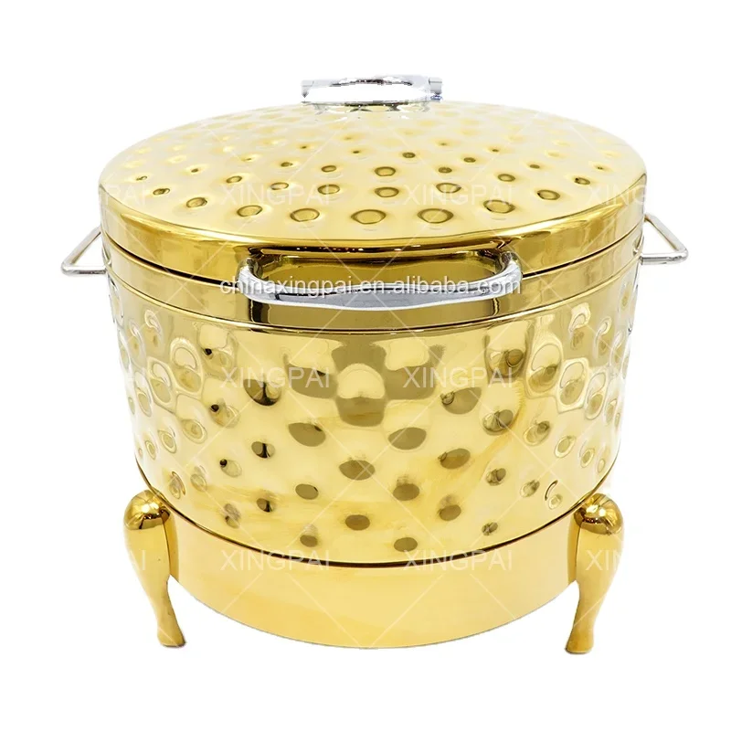 XINGPAI Hotel & Restaurant Supplies Commercial Soup Kettle Soup Warmer Hammered Gold Soup Chafing Dish for Buffet
XINGPAI Hotel & Restaurant Supplies Commercial Soup Kettle Soup Warmer Hammered Gold Soup Chafing Dish for Buffet