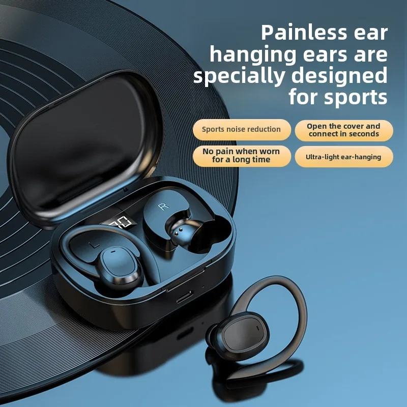 S260 Bluetooth headset new hanging ear type binaural with charging bin digital display stereo business sports cross-border model
S260 Bluetooth headset new hanging ear type binaural with charging bin digital display stereo business sports cross-border model