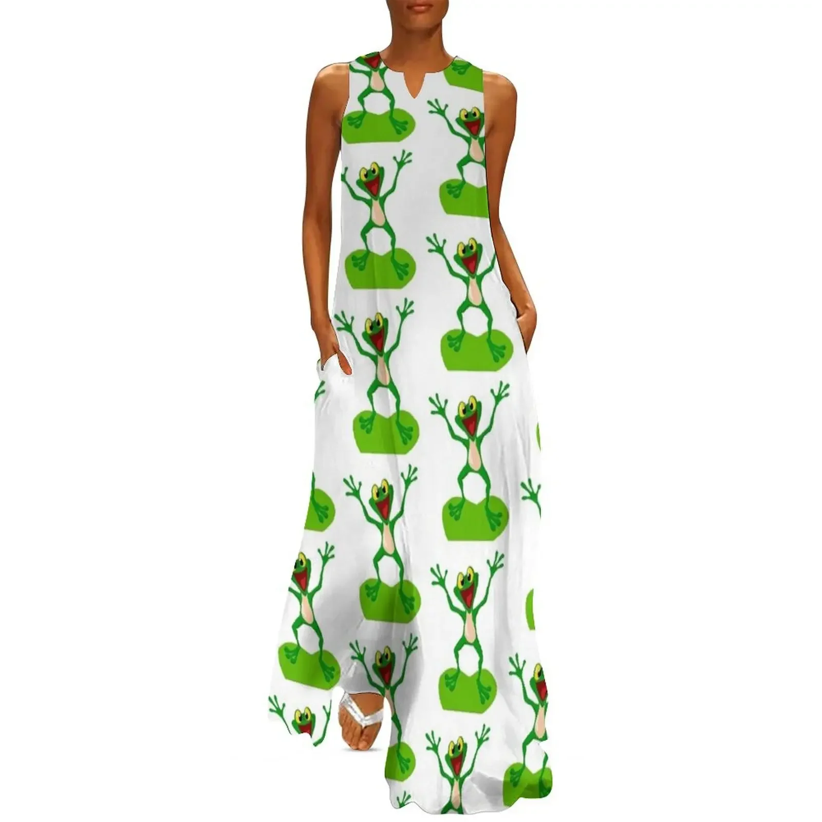 Frogs Make Me Happy Humans Make My Head Hurt Long Dress Women long dress Long dress women's summer clothing 2025
Frogs Make Me Happy Humans Make My Head Hurt Long Dress Women long dress Long dress women's summer clothing 2025