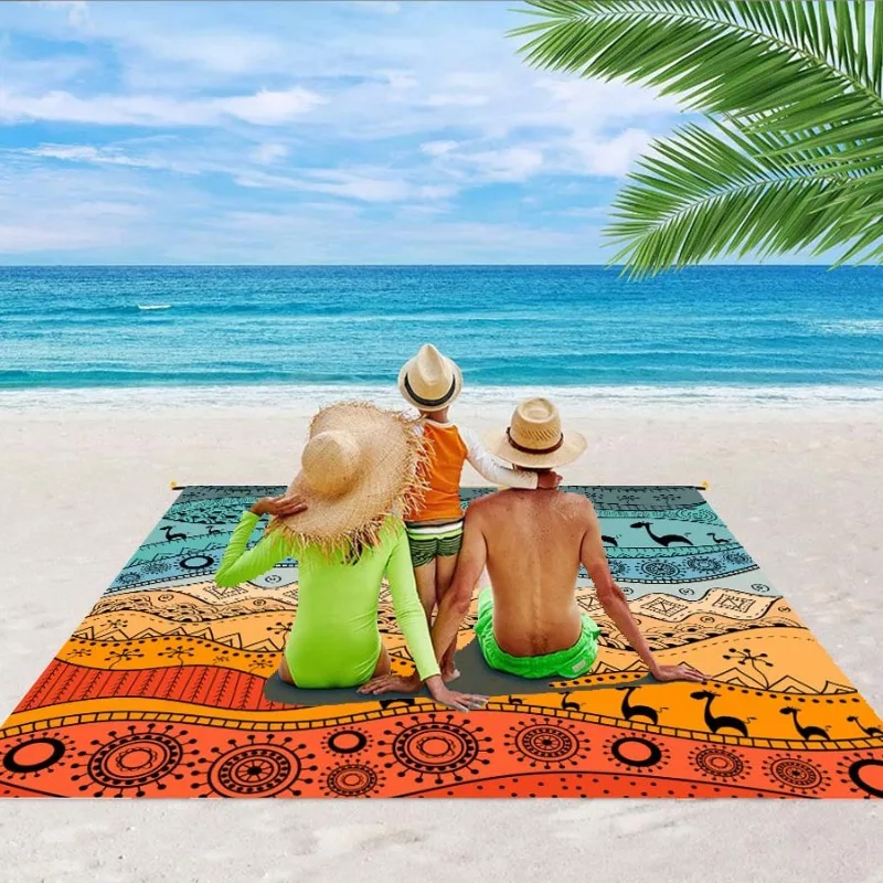 Large Beach Blanket Waterproof Sandproof Beach Mat Portable Foldable Mat Outdoor Camping Picnic Blanket for Family Kid Adult
Large Beach Blanket Waterproof Sandproof Beach Mat Portable Foldable Mat Outdoor Camping Picnic Blanket for Family Kid Adult