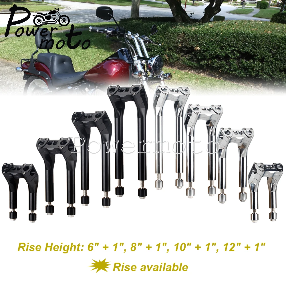 Motorcycle Handlebar Riser Bar Mount Handle Clamp Kit Universal 1-1/4" 10"+1" For Harley Dyna FXDF FXDL FXDB FXD FXDC FLD FXCW
Motorcycle Handlebar Riser Bar Mount Handle Clamp Kit Universal 1-1/4" 10"+1" For Harley Dyna FXDF FXDL FXDB FXD FXDC FLD FXCW