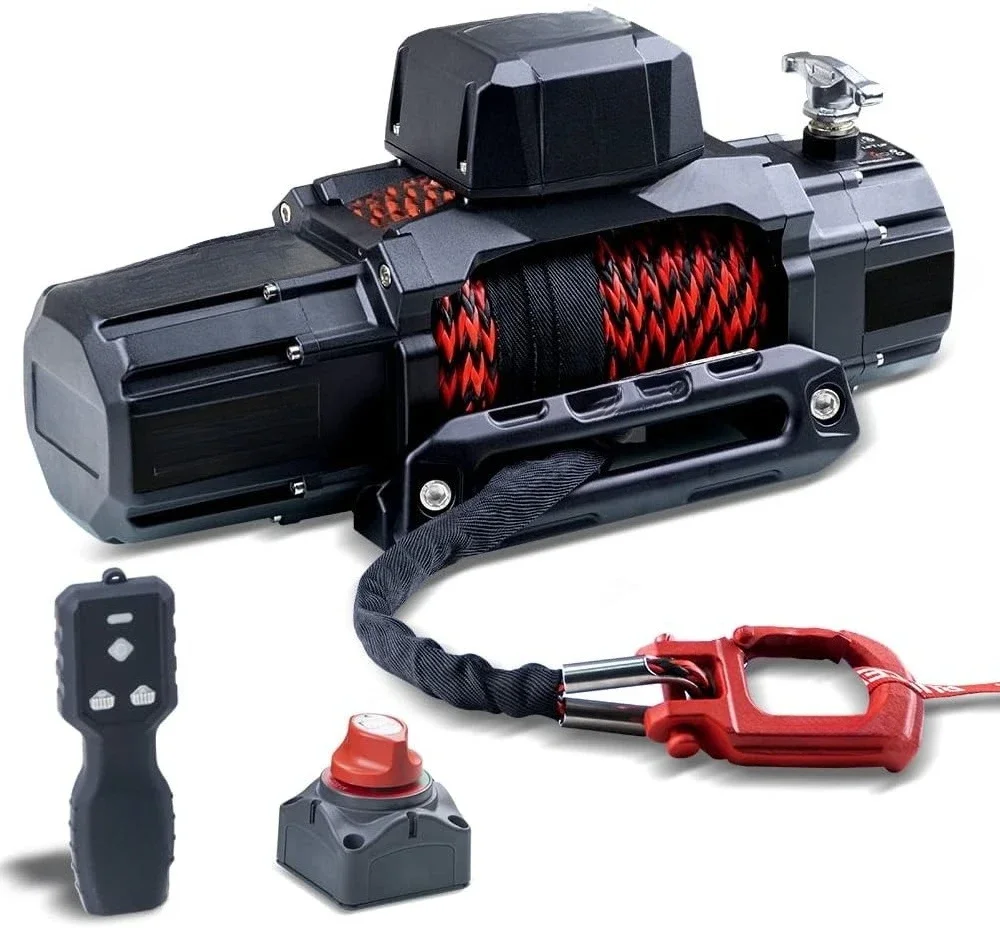 13500lb New Waterproof Electric Synthetic Rope Winch 12V with Hawse Fairlead,2 in 1 Wireless remote control, wired control 
13500lb New Waterproof Electric Synthetic Rope Winch 12V with Hawse Fairlead,2 in 1 Wireless remote control, wired control