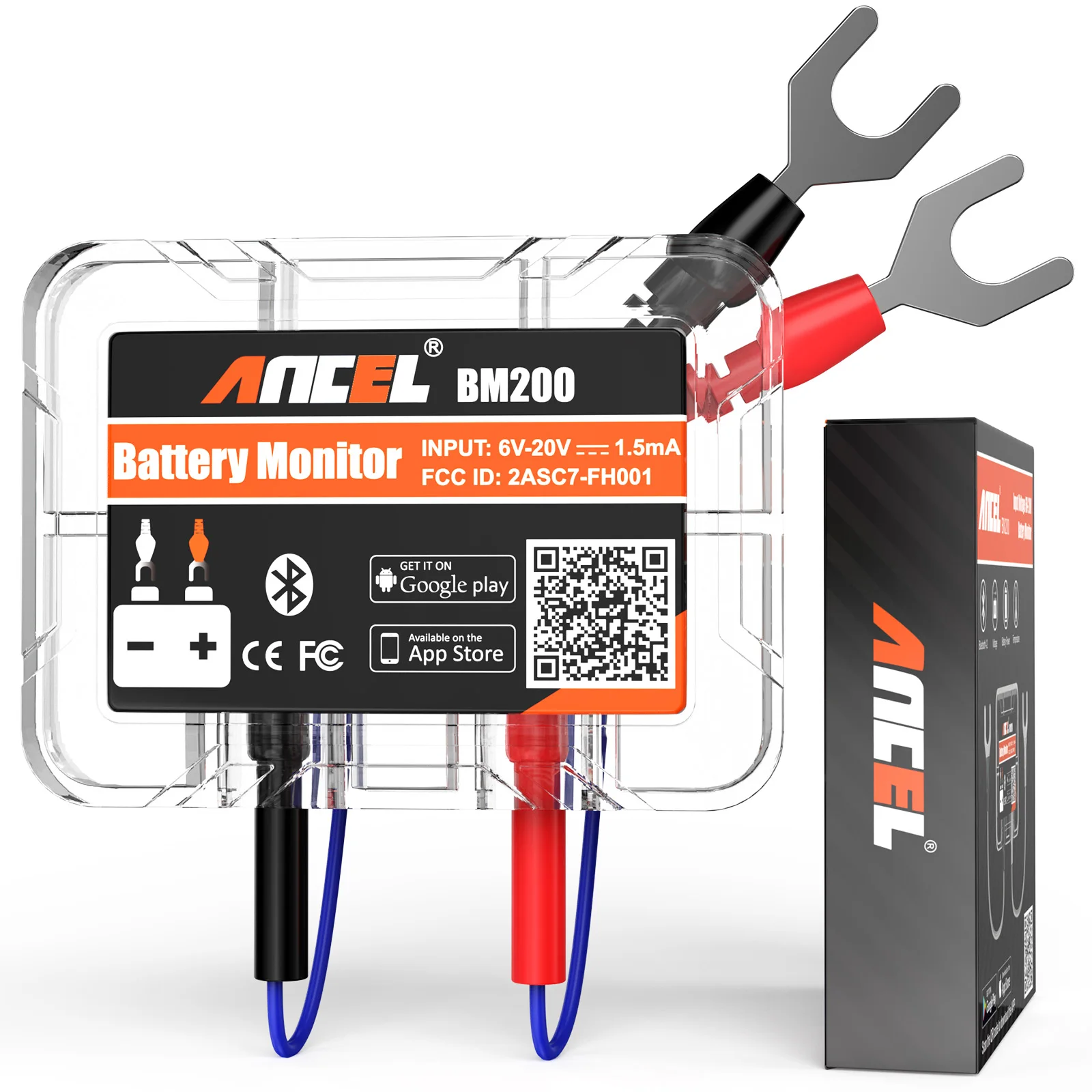 12V Battery Tester Wireless Bluetooth Car Battery Health APP Monitoring Battery Monitor Tools ANCEL BM200 For Android IOS
12V Battery Tester Wireless Bluetooth Car Battery Health APP Monitoring Battery Monitor Tools ANCEL BM200 For Android IOS