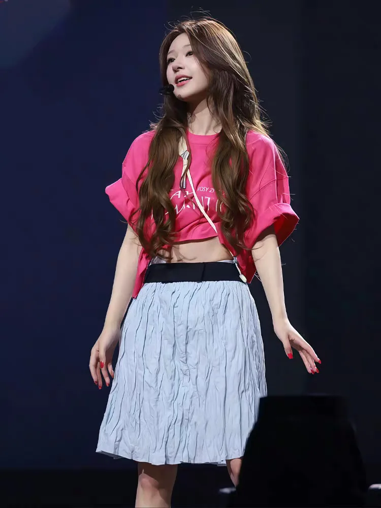Zhaolu Si Pleated A-Line Skirt High Waist Slimming Women's Summer New Style Breathable Cotton Skirts Girls' Fashion
Zhaolu Si Pleated A-Line Skirt High Waist Slimming Women's Summer New Style Breathable Cotton Skirts Girls' Fashion
