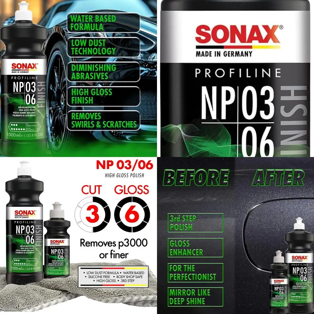 Profiline Nano Polish 3/6 | Medium-Cut Polish with Ultra-Fine Finish | Removes Swirls, Water Spots & Oxidation | No Haze, Dust-F
Profiline Nano Polish 3/6 | Medium-Cut Polish with Ultra-Fine Finish | Removes Swirls, Water Spots & Oxidation | No Haze, Dust-F