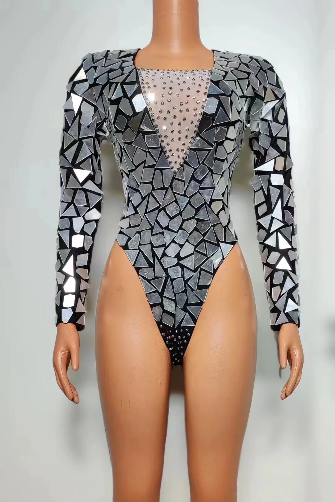 Mirrors Costumes Women Rhinestones Bodysuit Festival Outfit Bar Nightclub Dj Ds Gogo Wear Stage Pole Dance Clothing XS7716
Mirrors Costumes Women Rhinestones Bodysuit Festival Outfit Bar Nightclub Dj Ds Gogo Wear Stage Pole Dance Clothing XS7716