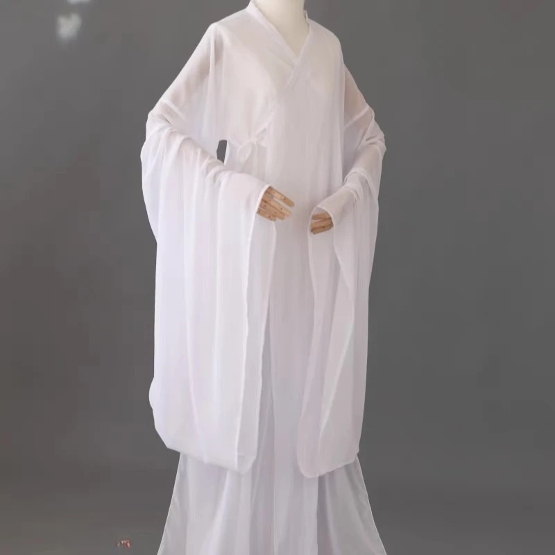 Ancient Chinese Men Women White Innerwear Chiffon Undershirt Comfortable Traditional Pajamas Hanfu Base Clothing
Ancient Chinese Men Women White Innerwear Chiffon Undershirt Comfortable Traditional Pajamas Hanfu Base Clothing
