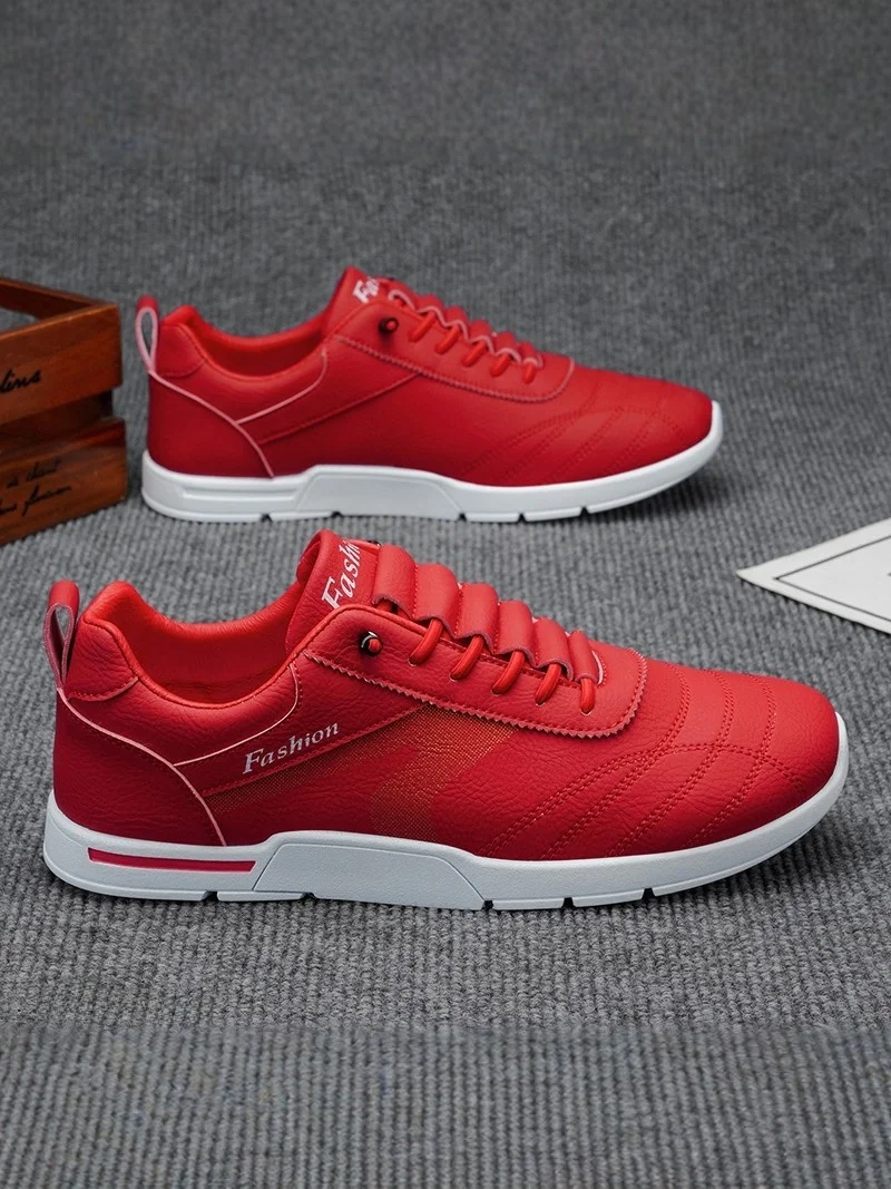 Red Year Casual Sports Shoes for Men 2026 New Style Youth Versatile Flat Shoes Comfortable Breathable Synthetic Leather
Red Year Casual Sports Shoes for Men 2026 New Style Youth Versatile Flat Shoes Comfortable Breathable Synthetic Leather