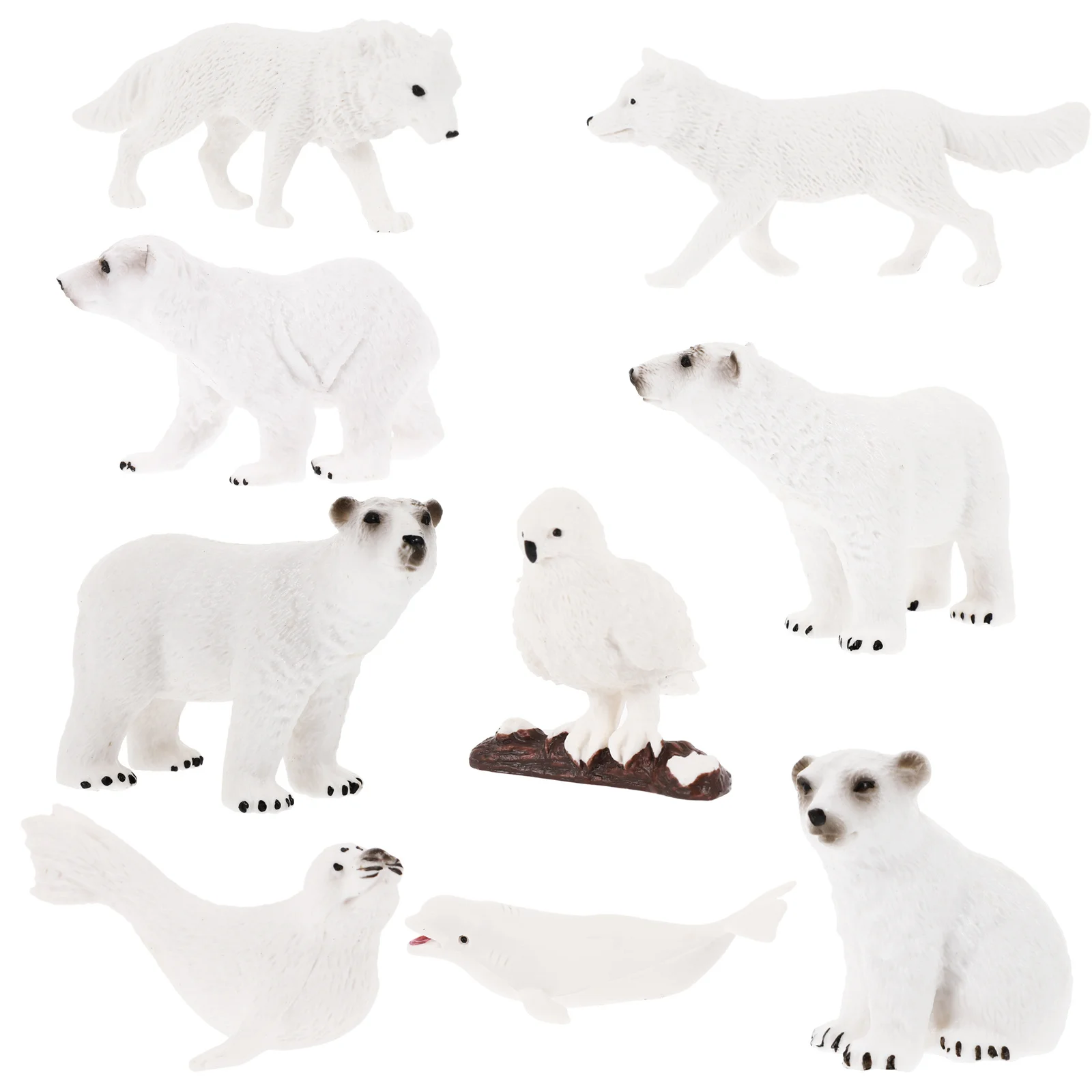 9Pcs Polar Bear Arctic Animal Collection Hand Painted Realistic Sea Creature Set Birthday Cake Topper Educational Gift Desktop
9Pcs Polar Bear Arctic Animal Collection Hand Painted Realistic Sea Creature Set Birthday Cake Topper Educational Gift Desktop