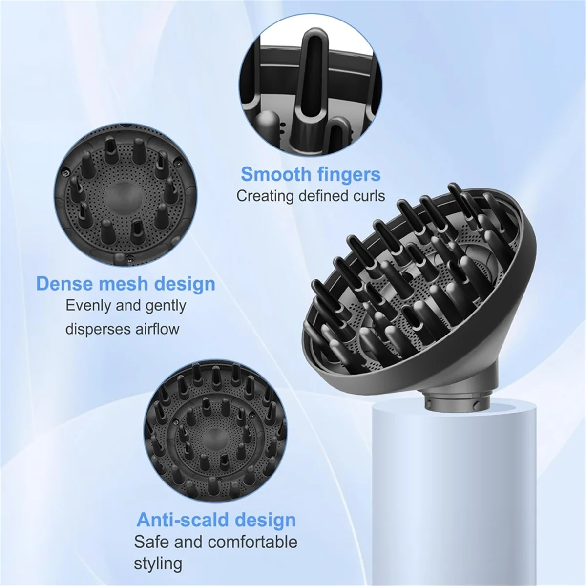 Diffuser Attachment Large Round Volumizing Brush for HS01 HS05 Curling Iron Styling
Diffuser Attachment Large Round Volumizing Brush for HS01 HS05 Curling Iron Styling