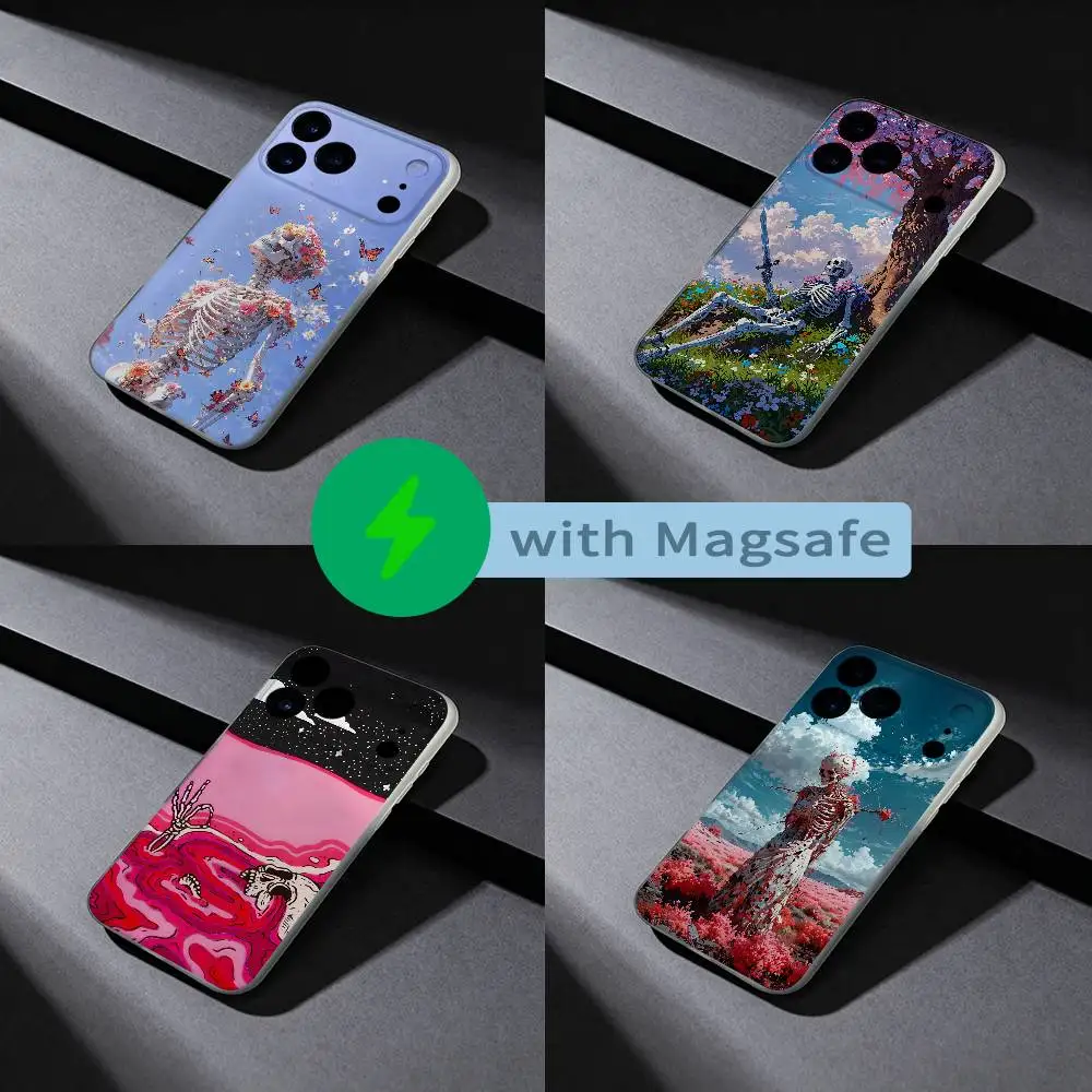 Flower Skull Pattern Phone Case For iPhone 17,16,15,14,13,12,X,XS,Pro,Max,Plus,E,Air,Mini with Magsafe Magnetic Slim Frosted
Flower Skull Pattern Phone Case For iPhone 17,16,15,14,13,12,X,XS,Pro,Max,Plus,E,Air,Mini with Magsafe Magnetic Slim Frosted