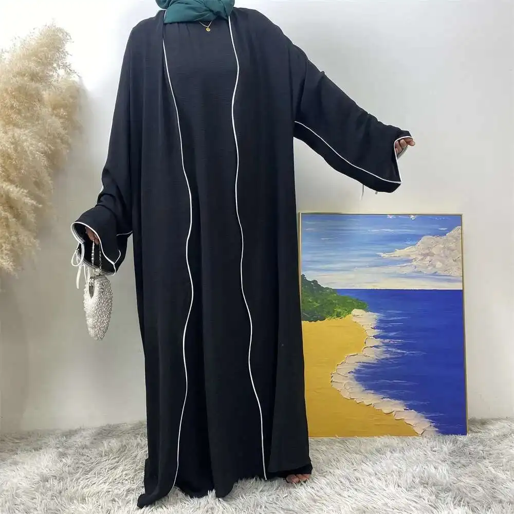 Fashion Temu Muslim suit Abaya sleeveless dress women's cardigan 1446+6595
Fashion Temu Muslim suit Abaya sleeveless dress women's cardigan 1446+6595