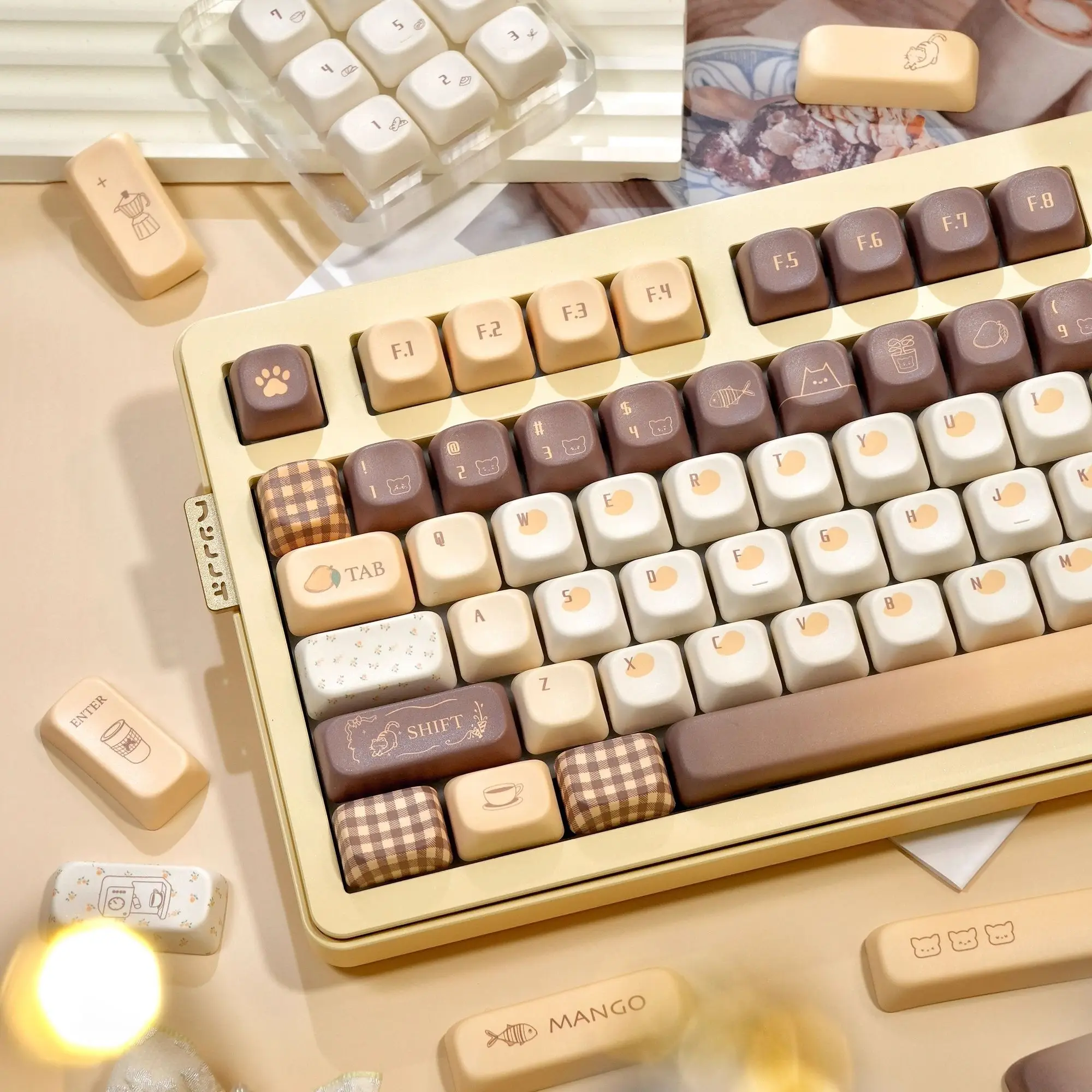 Mango keycaps Original PBT five-sided sublimation customized mechanical keyboard keycaps Original personalized keycaps
Mango keycaps Original PBT five-sided sublimation customized mechanical keyboard keycaps Original personalized keycaps