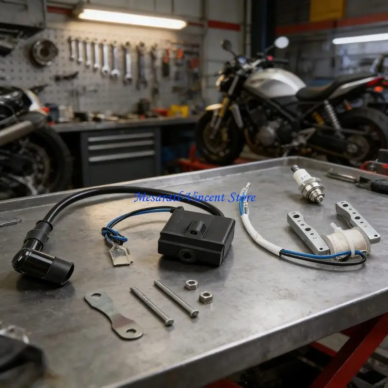 A70F Bike Engine Ignition Coil System With Plugs for 49cc 66cc 80cc 2-Strokes
A70F Bike Engine Ignition Coil System With Plugs for 49cc 66cc 80cc 2-Strokes
