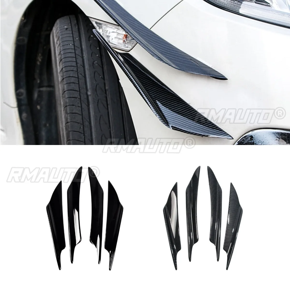 Car Front Bumper Lip Spoiler Side Splitter Deflector Car Front Wind Knife Body Kit Universal For All Models Modification Part
Car Front Bumper Lip Spoiler Side Splitter Deflector Car Front Wind Knife Body Kit Universal For All Models Modification Part