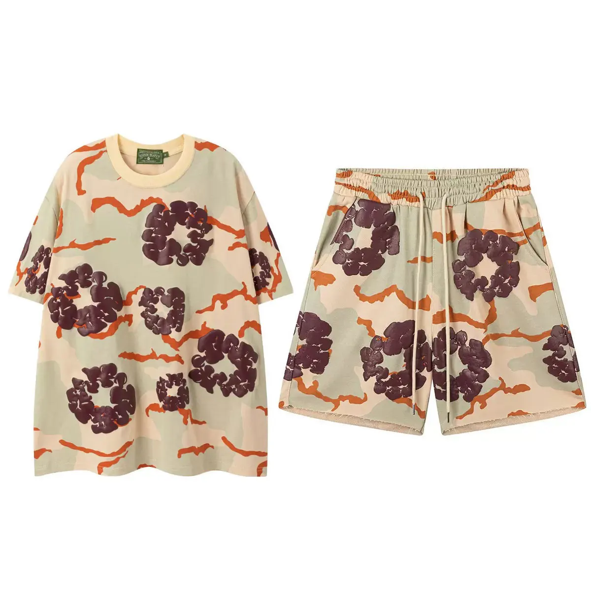 DENIM TEARS Cross border Explosive Camouflage Color Clothing Hip Hop Cotton Printed Short Sleeve Set High Street Loose Sportswea
DENIM TEARS Cross border Explosive Camouflage Color Clothing Hip Hop Cotton Printed Short Sleeve Set High Street Loose Sportswea