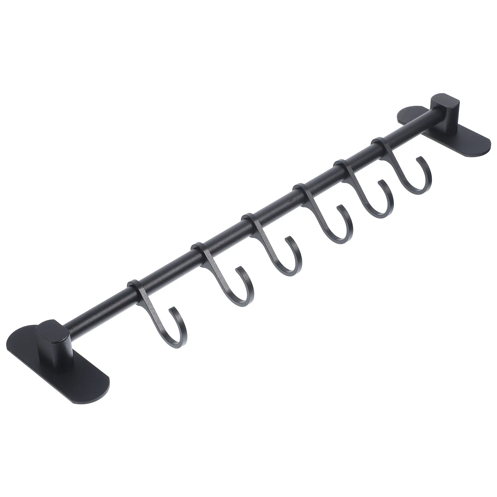 6 Hooks 40cm Black Aluminum Kitchen Tool Mounted Punch Free Strong Storage Hanger For Spoon Spatula Organizing Without
6 Hooks 40cm Black Aluminum Kitchen Tool Mounted Punch Free Strong Storage Hanger For Spoon Spatula Organizing Without
