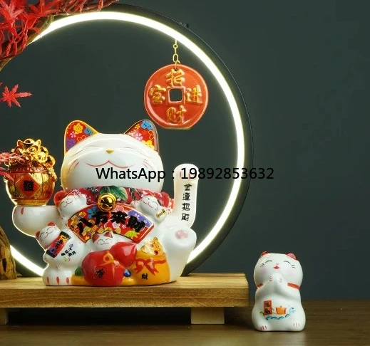 Ceramic Lucky Cat Ornament Home Living Room Entrance Office Desktop Decoration
Ceramic Lucky Cat Ornament Home Living Room Entrance Office Desktop Decoration