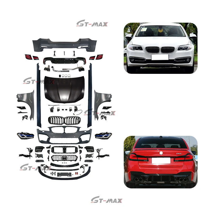 Высококачественный Комплект кузова автомобиля для BMW 5 серии F10 2010-2017 обновление для Racing M5 G30 стиль передний + задний бампер сборка юбка
Высококачественный Комплект кузова автомобиля для BMW 5 серии F10 2010-2017 обновление для Racing M5 G30 стиль передний + задний бампер сборка юбка