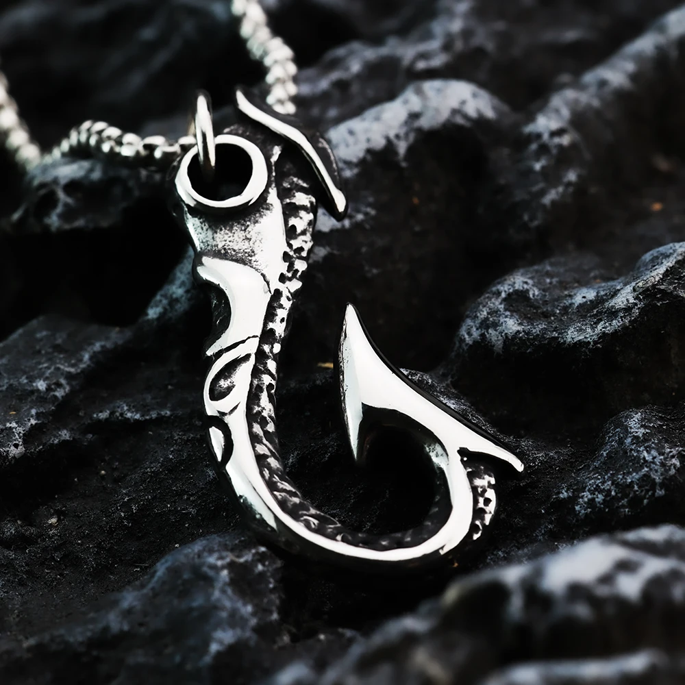 Hip Hop Personalized Fish Hook Fashion Men's Pendant Stainless Steel Men's Jewelry
Hip Hop Personalized Fish Hook Fashion Men's Pendant Stainless Steel Men's Jewelry