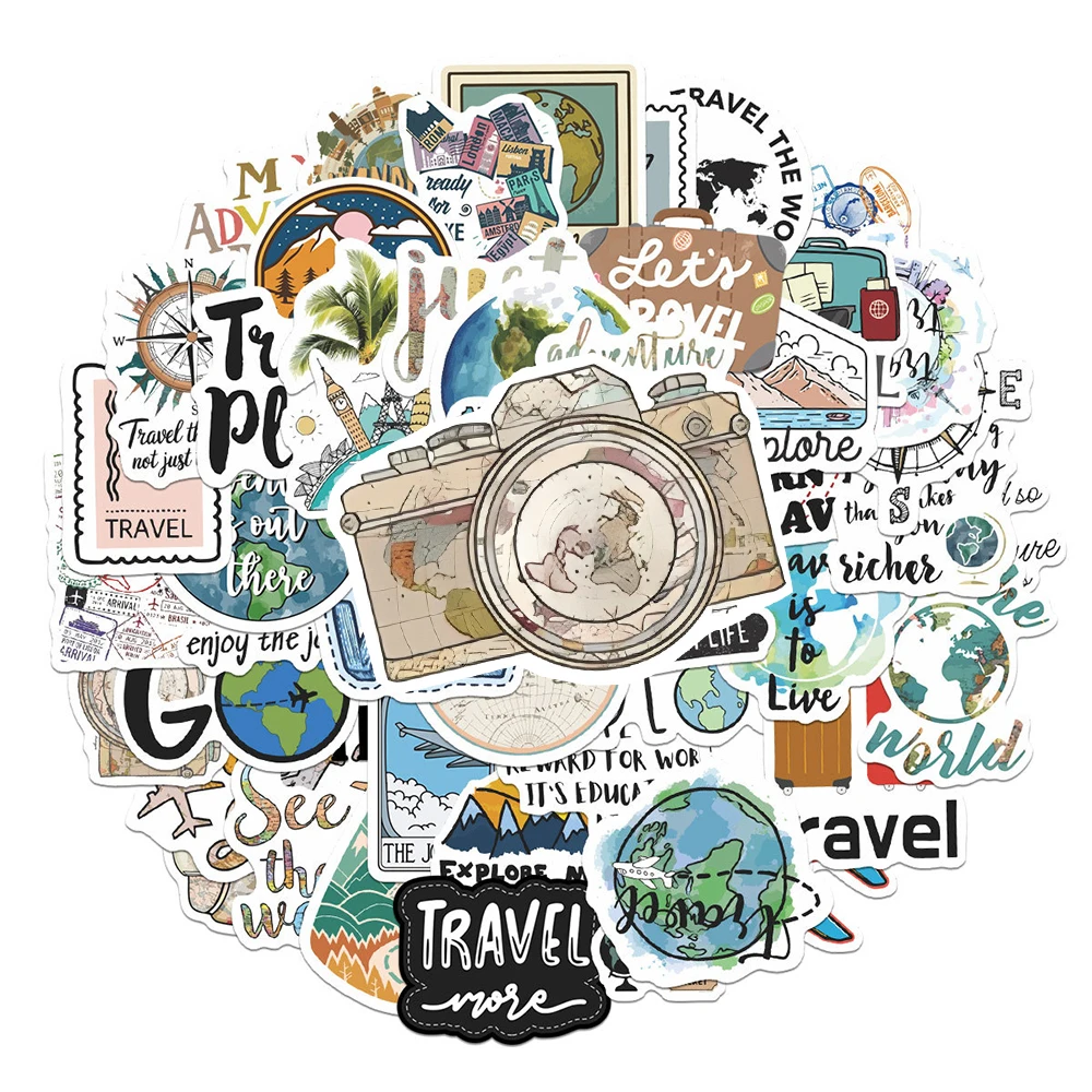10/30/50pcs World Travel Stickers Holiday Tourism Cartoon Decals Toys Gift Waterproof DIY Scrapbook Journal Diary Laptop
10/30/50pcs World Travel Stickers Holiday Tourism Cartoon Decals Toys Gift Waterproof DIY Scrapbook Journal Diary Laptop
