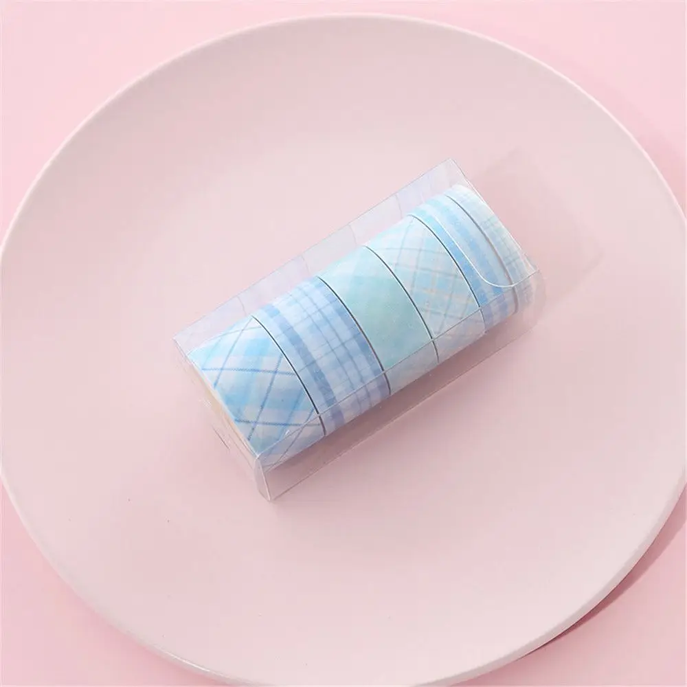 6 rolls/box Grid Washitape Kawaii Decorative Ribbons Sticker Adhesive Washi Tape Set Masking Tape
6 rolls/box Grid Washitape Kawaii Decorative Ribbons Sticker Adhesive Washi Tape Set Masking Tape