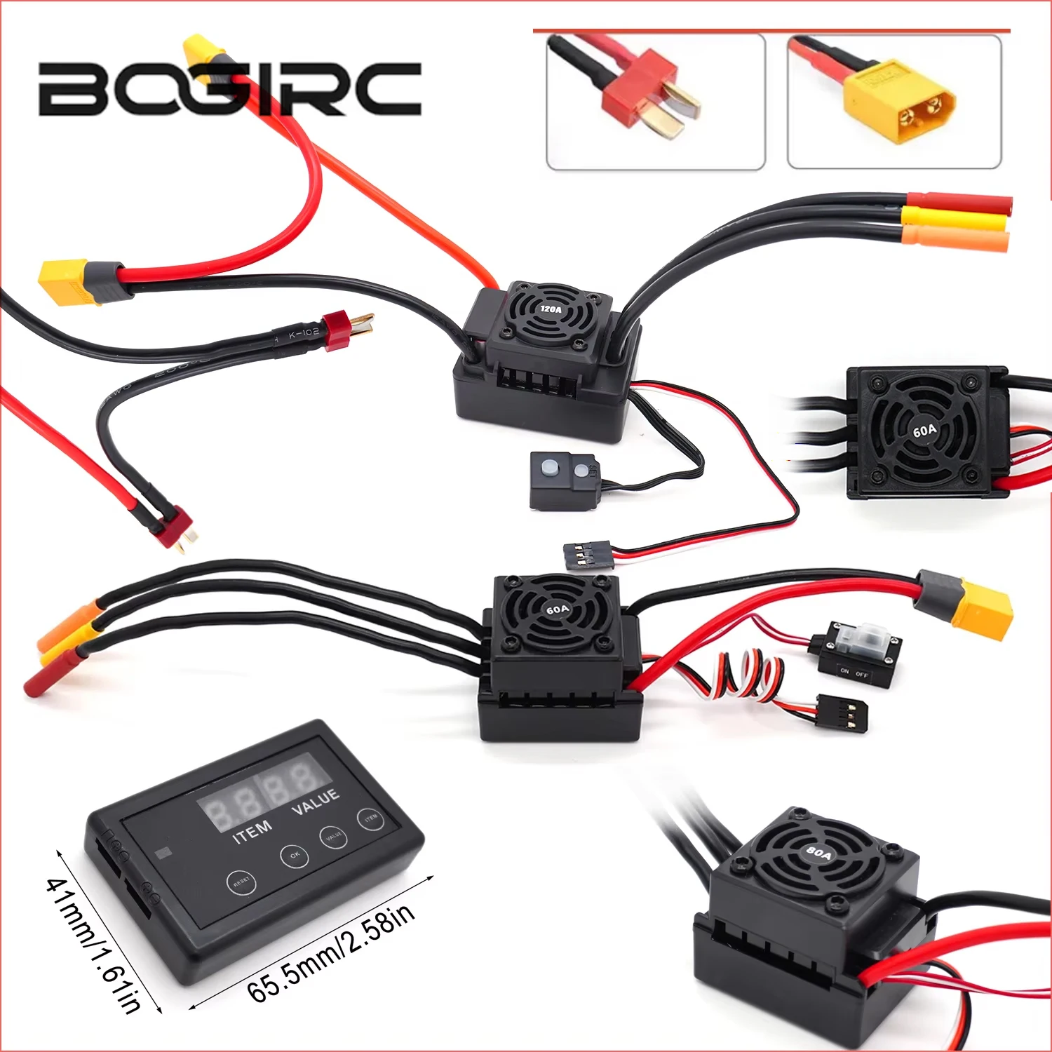 BOGIRC 30A 45A 60A 80A 120A 150A Brushless ESC Electronic Speed Controller W/Card for RC Car On-road Buggy Monster RC Boat Parts
BOGIRC 30A 45A 60A 80A 120A 150A Brushless ESC Electronic Speed Controller W/Card for RC Car On-road Buggy Monster RC Boat Parts
