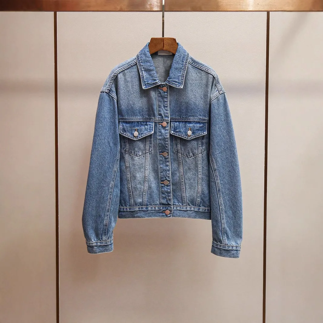 Faionable Retro Waed ort Мягкая джинсовая куртка Женская верхняя одежда Весеннее новое поступление Высококачественная женская одежда от BAGA 
Faionable Retro Waed ort Мягкая джинсовая куртка Женская верхняя одежда Весеннее новое поступление Высококачественная женская одежда от BAGA