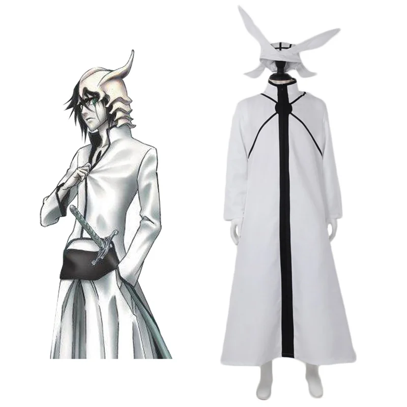 Anime Ulquiorra Cifer Cosplay Costume White Robe Cloak Coat Japanese Kimono Halloween Party Outfits
Anime Ulquiorra Cifer Cosplay Costume White Robe Cloak Coat Japanese Kimono Halloween Party Outfits