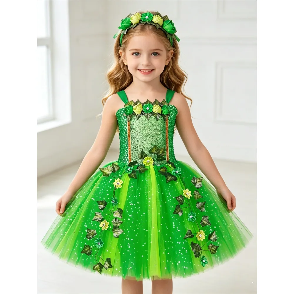 Baby Halloween Birthday Party Princess Dress Glitter Green Fairy Costume for Girls Stage Performance Fairy FlowerTutu Dress
Baby Halloween Birthday Party Princess Dress Glitter Green Fairy Costume for Girls Stage Performance Fairy FlowerTutu Dress