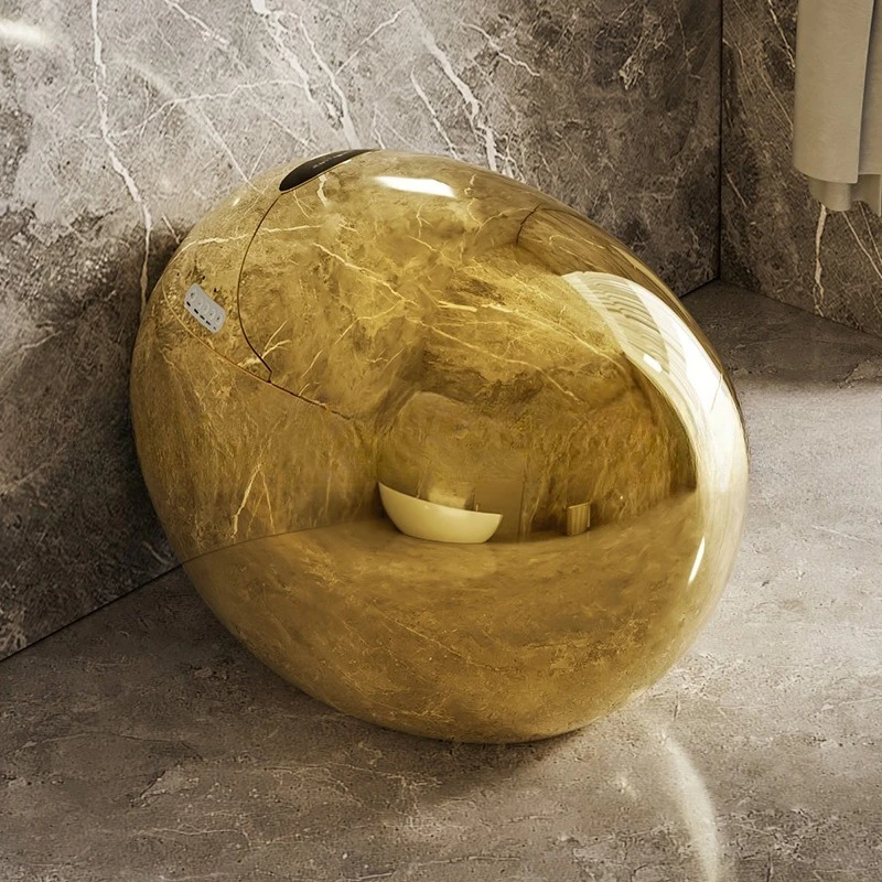 Fully Automatic Integrated Smart Toilet Golden Toilet Hotel Clubhouse Personalized Egg-shaped Smart
Fully Automatic Integrated Smart Toilet Golden Toilet Hotel Clubhouse Personalized Egg-shaped Smart