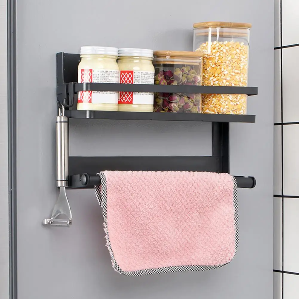 Foldable Storage Rack Magnetic Spice Rack with Guardrail Design Corrosion Resistant Storage Holder for Kitchen Single/double
Foldable Storage Rack Magnetic Spice Rack with Guardrail Design Corrosion Resistant Storage Holder for Kitchen Single/double