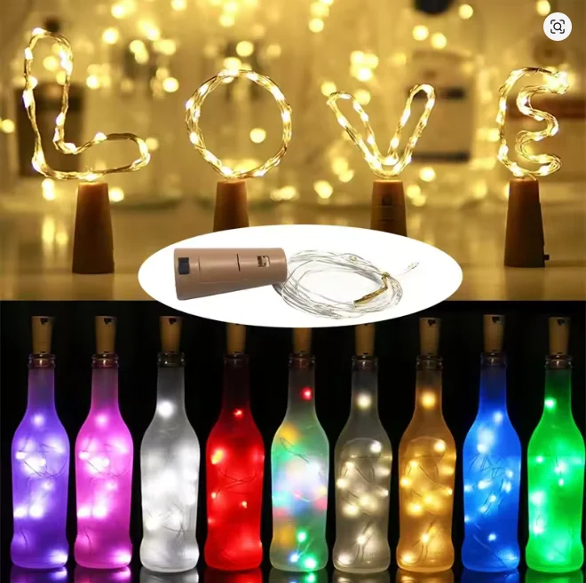 Bar LED wine bottle cork string lights holiday decoration garland wine bottle fairy lights Christmas copper wire string light
Bar LED wine bottle cork string lights holiday decoration garland wine bottle fairy lights Christmas copper wire string light