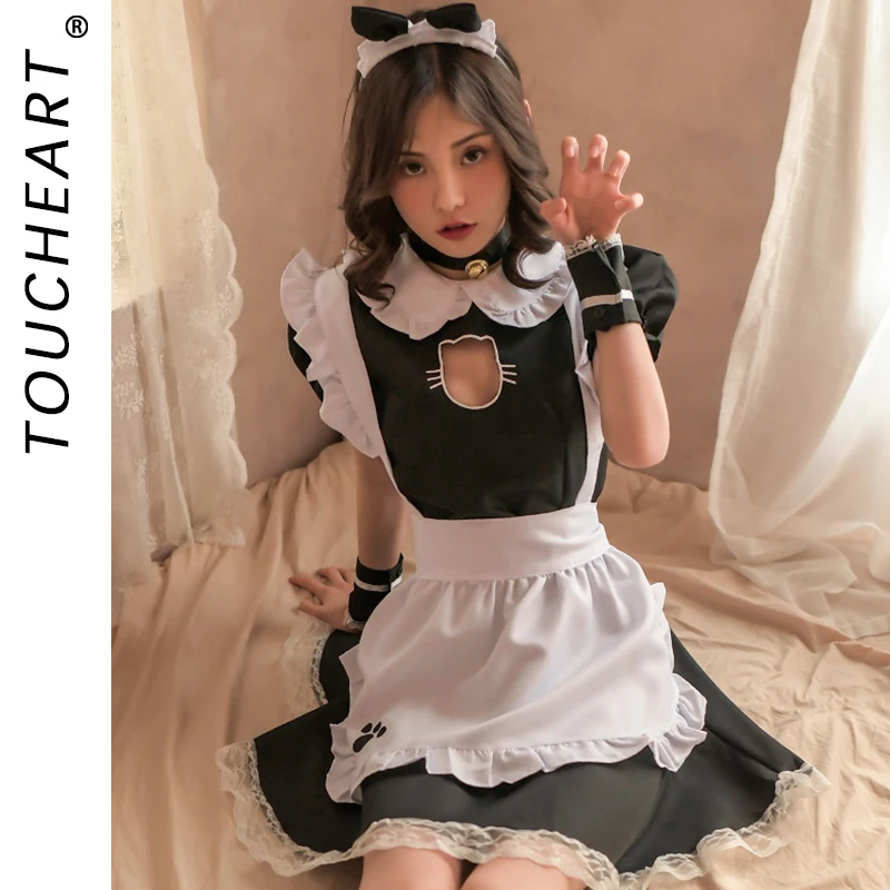 Toucheart Women Sexy Cosplay Maid Costume Uniform Dress Set Slim Hollow Out Lace Sexy Interesting Maid Costume Dress Uniform Set
Toucheart Women Sexy Cosplay Maid Costume Uniform Dress Set Slim Hollow Out Lace Sexy Interesting Maid Costume Dress Uniform Set