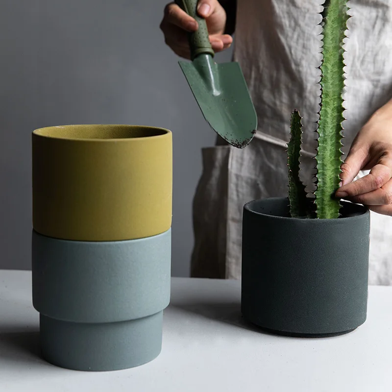 Ceramic Stacked Flower Pot Nordic Minimalist Succulent Planter Matte Textured Green Plant Holder Versatile Living Room Decor
Ceramic Stacked Flower Pot Nordic Minimalist Succulent Planter Matte Textured Green Plant Holder Versatile Living Room Decor