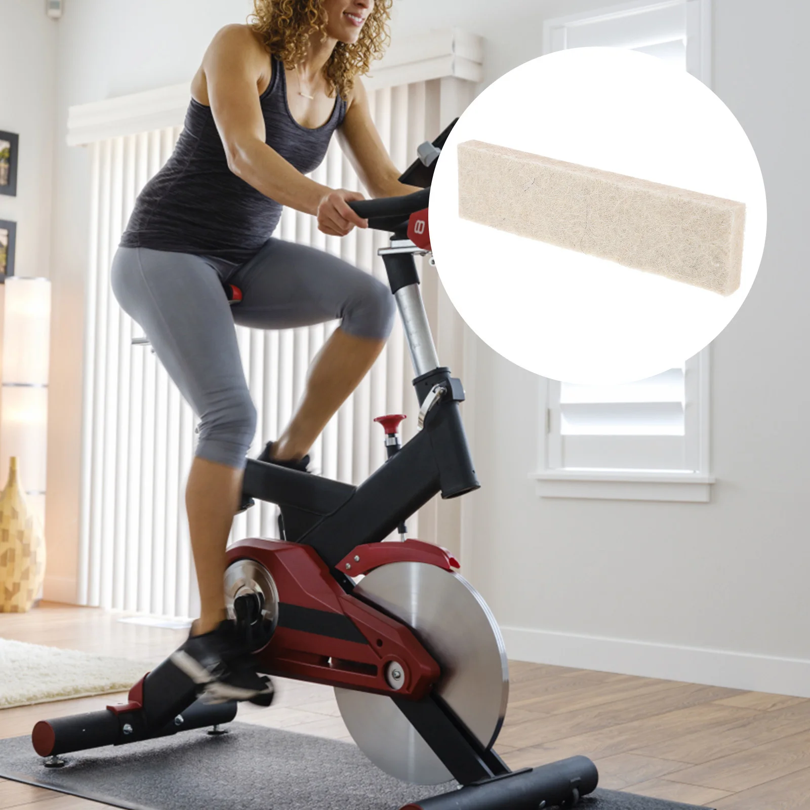 10Pcs Felt Brake Pads Durable Exercise Bike Brakes Easy Install Fitness Cycling Accessories Brake Pads Braking Pad for Gym
10Pcs Felt Brake Pads Durable Exercise Bike Brakes Easy Install Fitness Cycling Accessories Brake Pads Braking Pad for Gym