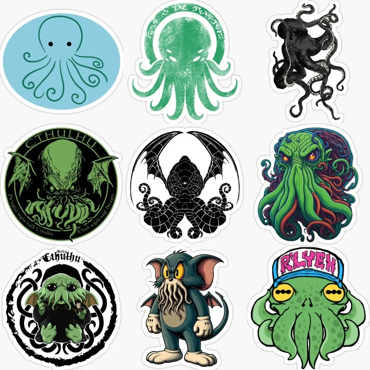 Cthulhu Great Old Ones Octopus Monster Emblem Creative PVC Sticker for Decorate Wall Table Car Off-road Helmet Bumper Decal
Cthulhu Great Old Ones Octopus Monster Emblem Creative PVC Sticker for Decorate Wall Table Car Off-road Helmet Bumper Decal